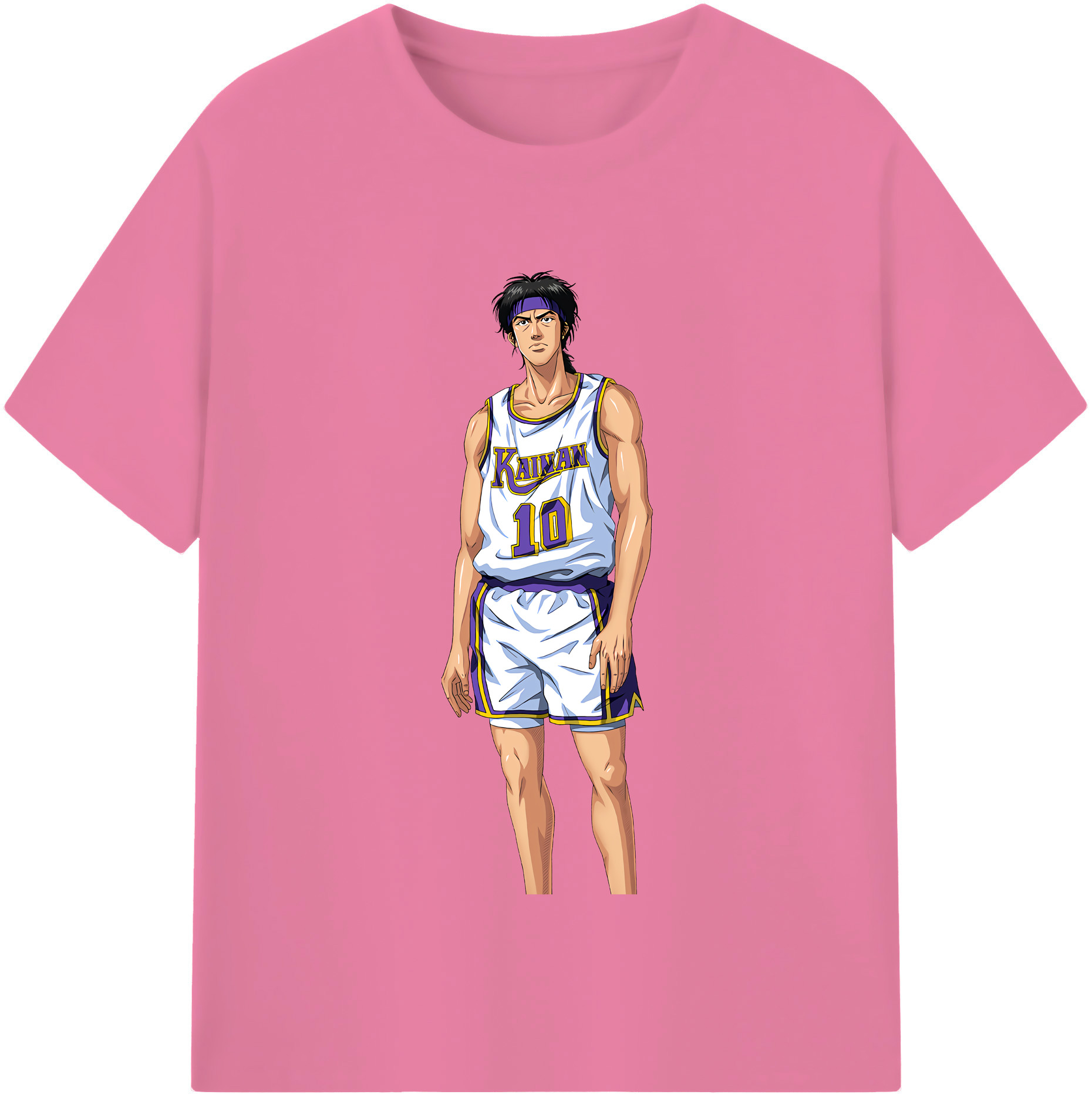 SLAM DUNK／スラムダンク 綿100％半袖Tシャツ（フロントプリント）